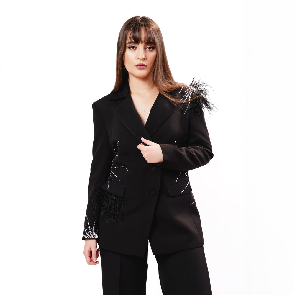 Costum Noir Élégance